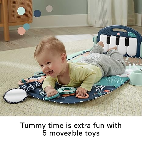 Baby Playmat Kick & Play Piano Gym with Musical and Sensory Toys