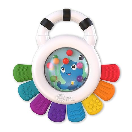 Baby the Octopus Sensory Rattle & Teether Multi-Use Toy, BPA Free & Chillable