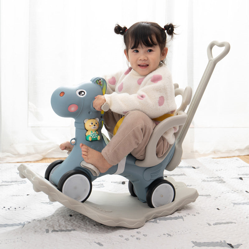 Cute Unicorn Rocking Horse Stroller