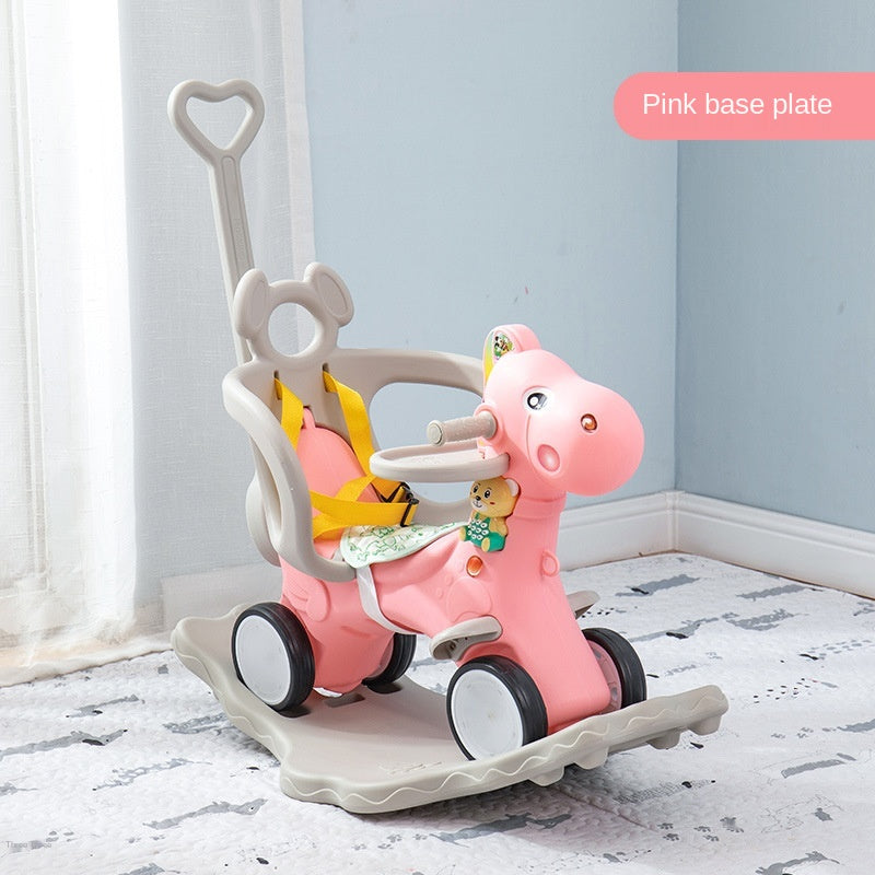 Cute Unicorn Rocking Horse Stroller